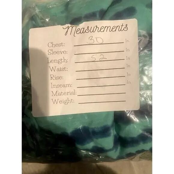 New Boho Flowy Ombre Tie Dye Beach Swim Coverup Maxi Duster Front Tie Green B500 - Picture 7 of 14